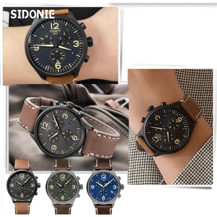 สายนาฬิกาหนังวัวสำหรับ-tissot-1853-speed-series-สาย-t116-t116617a-citizen-men-39-s-watch-accessories-22mm