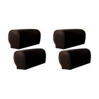 Armchair Arm Covers, 4Pcs Armrest Cover Ultra Thick and Soft PU Leather Stretch Arm Cover for Recliners Sofas Chairs B