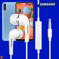 หูฟัง สมอลทอล์ค Samsung ของแท้ 3.5 mm Aux In-Ear ซัมซุง Galaxy A11 และทุกรุ่น อินเอียร์ เสียงดี เบสหนัก เล่น-หยุดเพลง ปรับระดับเสียงได้