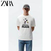 เสื้อยืดแขนสั้นผู้ชายพิมพ์ลาย Zara Nubi 6224420 251