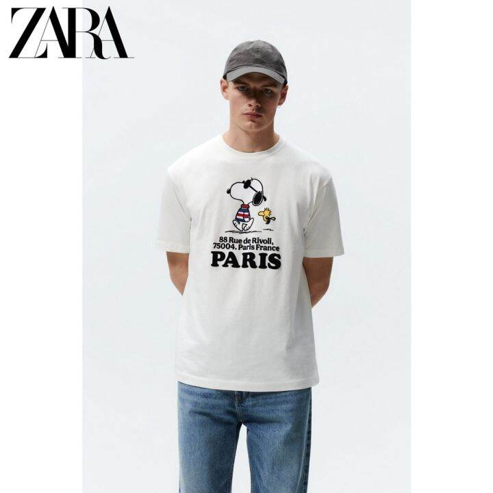 เสื้อยืดแขนสั้นผู้ชายพิมพ์ลาย-zara-nubi-6224420-251