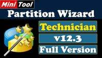 โปรแกรมจัดการพาร์ติขั่นยอดนิยม MiniTool Partition Wizard Technician 12.3  มีวีดีโอสอนการติดตั้ง(email)