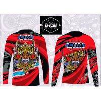 (In stock) 2023 Fashion mens sports clothing Sublimation Long Sleeve t-shirt , Full Print, Thailook Design, Thailand Design,015,Cha Motorcycle Jersey Long Sleeve t-shirt  Size S-3XL