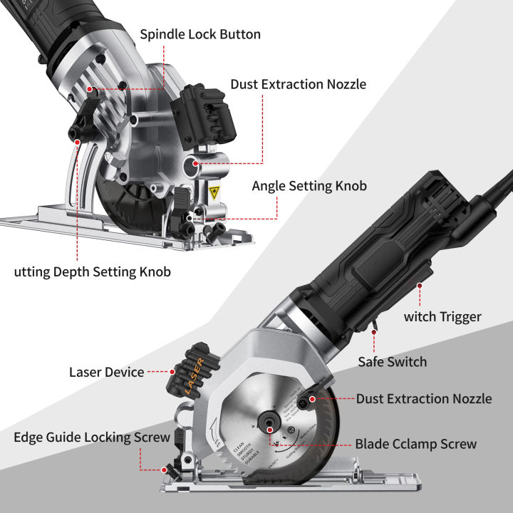 mini-circular-saw-4-8-amp-4-1-2-i-nch-compact-circular-saw-3500rpm-electric-circular-saws-with-l-aser-cutting-guide-for-wood-tile-and-plastic-cuts