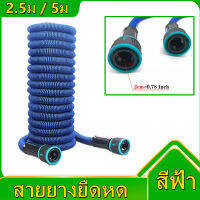 【ส่งจากกรุงเทพฯ 】25FT 50FT สายยางยืดหด Retractable hose รดน้ำ ฉีดล้างจัดเก็บสะดวก ทนทานไม่ขาดง่าย (สีฟ้า)