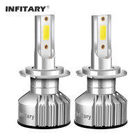 Infitary H7 H4 Mini LED Headlights For Cars Bulbs 6500K H1 H3 H11 H8 H13 9005 9004 9007 On Auto Fog Light kit 12V Headlamps lamp