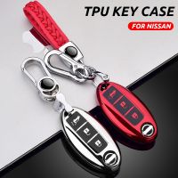 Soft TPU Car Remote Key Case Cover Holder For Nissan Tidda Livida X-Trail T31 T32 Qashqai J10 J11 March Juke Pathfinder Note GTR