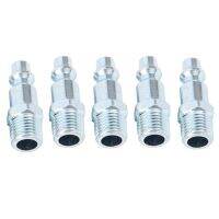 5Pcs Pneumatic Tool Connector American Style Plug Industrial Air Fitting Quick Release Accessories for Pneumatic Tool