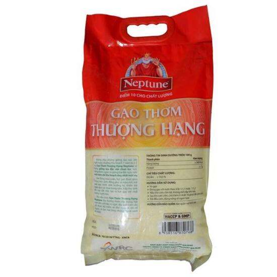 Túi 5kg gạo thơm thượng hạng neptune  bao bì mới - ảnh sản phẩm 4