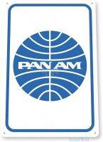 ป้ายดีบุก Pan Am สายการบินลงนามในตกแต่งโลหะการบินเชิงพาณิชย์ย้อนยุค C622