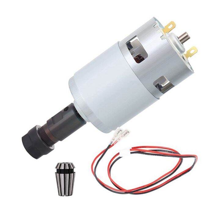 775 Spindle Motor DC 12V-24V 20000 RPM Electric Motor Ball Bearing ...