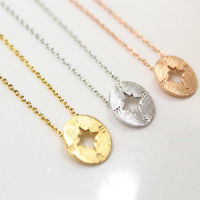 12Pcslot Compass Pendant Necklace for Women Zinc Alloy Fashion Jewlery