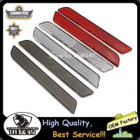 เครื่องสะท้อนสีแดง2x โครเมียมสีดำสลักกระเป๋าใต้อานสะท้อนแสงสำหรับ Harley Flt/flht Road King 1994-2009 2010 2011 2012 2013