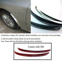 JHTJHNDTGFJHND 1คู่รถล้อกันชนคิ้ว Anti-Collision Strip Fender ตกแต่ง Fender Arch ตกแต่งสติกเกอร์ป้องกัน Sticke