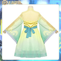 【cw】 Spot King cos Cai Wenji Original Leather Teana String Dress cosplay Clothing Children cos Hanfu ！