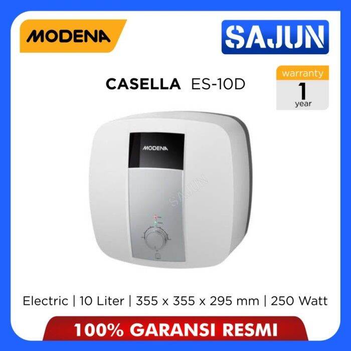 Modena Electric Water Heater 10 Lt CASELLA ES 10D Pemanas AIr ES10D |  Lazada Indonesia