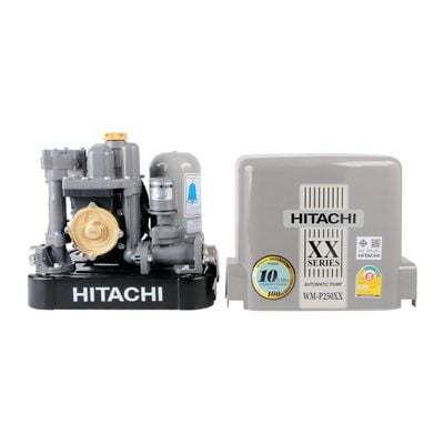 "Buy now"ปั๊มน้ำอัตโนมัติแรงดันคงที่ HITACHI รุ่น WM-P250XX กำลัง 250 วัตต์ สีเทา*แท้100%*