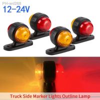 ✕﹍ 2PCS 12V 24V Truck Trailer Lights LED Side Marker Position Lamp Lorry Tractor Clearance Lamps Parking Light Red White Amber