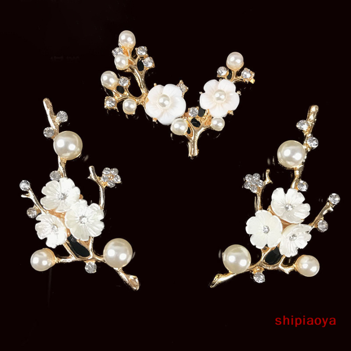 shipiaoya-กิ่งดอกไม้พลอยเทียมมุกเทียม1ชิ้นเครื่องประดับทำเครื่องเพชร-diy