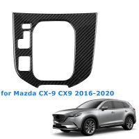 Auto Carbon Fiber Central Gear Panel Control Panel Decal Car Interior Modification for Mazda CX-9 CX9 2016-2020