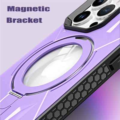 Fashion2023Luxury Magsafe Magnetic cket Portection สำหรับ 14 13 Pro Max 12 11 Plus กันกระแทกศัพท์กรณี Coque Fundas