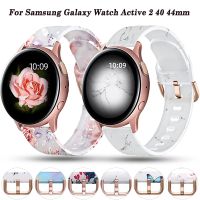 1สายซิลิโคน20มม. สำหรับนาฬิกา Galaxy Watch Active 2 40 44มม. นาฬิกาข้อมืออัจฉริยะสำหรับนาฬิกา Samsung Galaxy 4/5 40/44มม. คลาสสิก46/42มม.