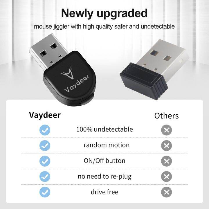 vaydeer-เมาส์ขนาดเล็ก-jiggler-เมาส์-usb-mover-ปลั๊กแอนด์เพลย์รองรับหลายแทร็กจำลองการเคลื่อนไหวของเมาส์เพื่อป้องกันไม่ให้เข้าสู่-yuebian-การนอนหลับ