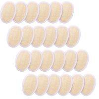 24Pcs Natural Loofah Luffa Facial Complexion Skin Disc Disk Pads Male Female Face Cleaning Brush Baby Care Exfoliator