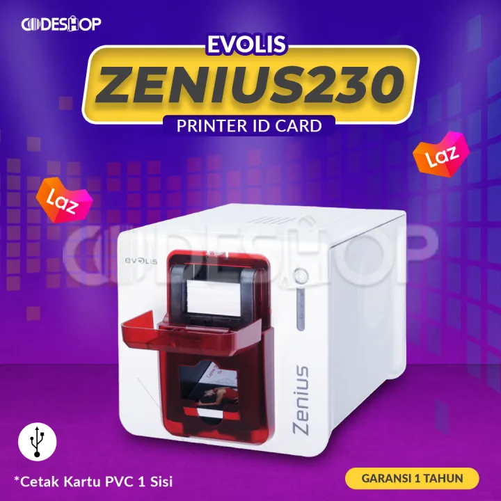 Printer Cetak Kartu Id Card EVOLIS ZENIUS230 Classic Red | Lazada Indonesia