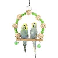 Candy Color Bird Toy Swing Parrot Toy Swing Parrot Hammock Ring Peony Pet Birds Supplies