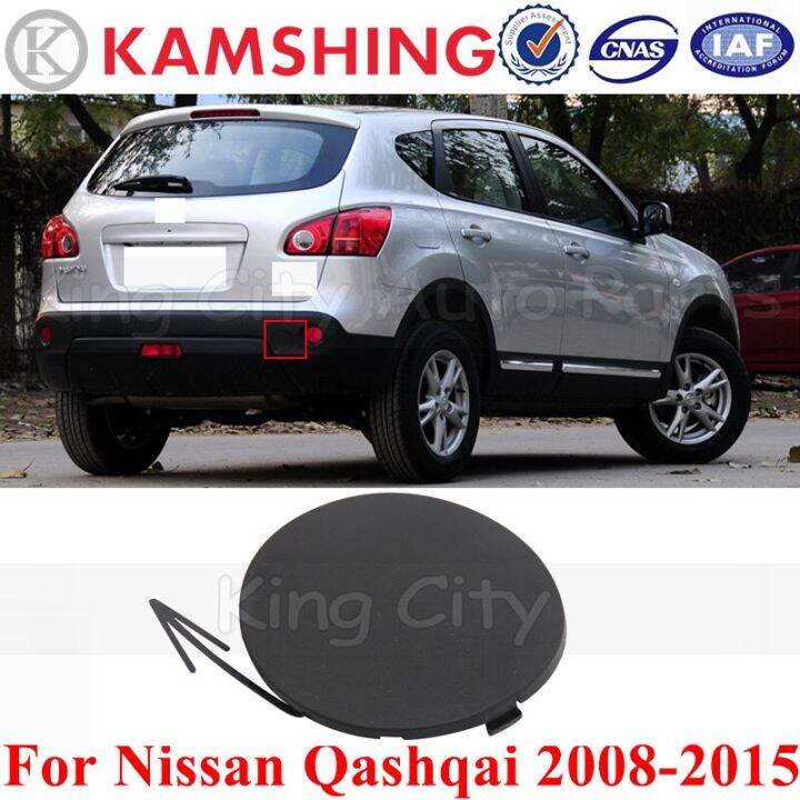 capqx-สำหรับ-nissan-qashqai-2008-2015อุปกรณ์เสริมสำหรับรถยนต์ฝาครอบแผ่นปิดตาเบ็ดลาก-bemper-belakang-หุ้มขอบรถพ่วง