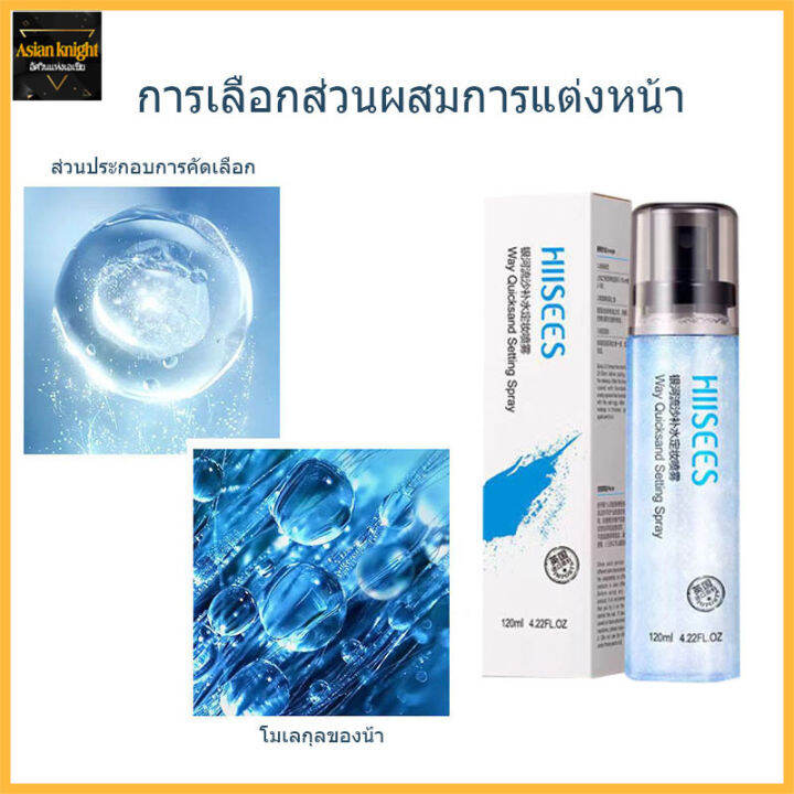 สเปรย์หน้าเงา HIISEES สเปรย์น้ำแร่ประกายชิมเมอร์วิ้งๆ สเปรย์ล็อคเครื่อง ...