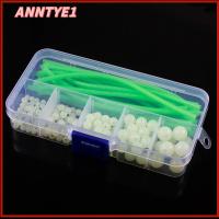 ANNTYE1 170pcs/set พลาสติกทำจากพลาสติก ลูกปัดทุ่นตกปลาแบบนิ่ม ลอยลอยได้ Stoppers ยางนุ่มๆ ร้อนแรงมาก ที่ส่องสว่างส่องสว่าง ลูกบอลเรืองแสง ตกปลาทะเลตกปลา