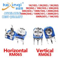 10pcs RM063 Vertical Adjustable Resistance WH06 Potentiometer 100R 1K 2K 5K 10K 20K 50K 100K 1M 103 203 503 104 204 102 202 302