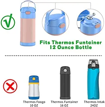 Thermos FUNtainer Straw & Mouthpiece Set - 2 Pack (for carry loop lid)