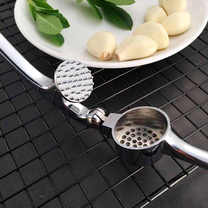 professional-kitchen-garlic-press-กระเทียมบดหนักด้ามจับนุ่มทำความสะอาดง่ายและทนทานสูง