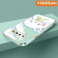 YIWESAN เคส S10ปลอกสำหรับ Samsung พลัส S9พลัสเคสซิลิโคนนิ่มลายกระต่ายน่ารักของแท้เคสโทรศัพท์ชุบหรูหราแฟชั่นเคสป้องกันเลนส์กล้องคลุมทั้งหมด