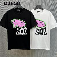 Mens Fashion Trend Letter Printing Shirt Casual Round Neck Short Sleeve T-shirt Tees D2858