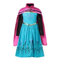 Hosa ชุดเจ้าหญิง Snow Queen คอสเพลย์ Vestido Girls Winter Halloween Party Christmas Costume