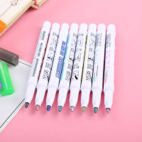 8 Colors Painting Pen Set Glitter Gel Pen Highlighter Pen For Writing Drawing Doodling Art Markers School Stationery