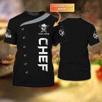 Xzx180305 mans summer name t-name chef 3D print short sleeve t-thick Unisex Harajuku Street layer sport T-shirt