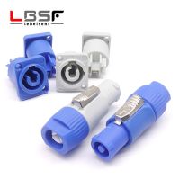 ☏□❂ Powercon Connector Lockable Cable Connector Chassis Socket for Electric Drill LED Screen Stage Lighting Power Connecting