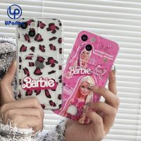 เคส UPaitou สำหรับ A17 A78 OPPO A77 A17k A77s A57 A76 A96 A16 A16s A16k A15 A5s A9 A54 6Z A94 A95เคสมือจับสำหรับโทรศัพท์มือถือ A53 A32 A15s Reno 8T A55 A52การ์ดตุ๊กตาบาร์บี้สีชมพูใสปกป้องกันเนื้อนิ่ม TPU