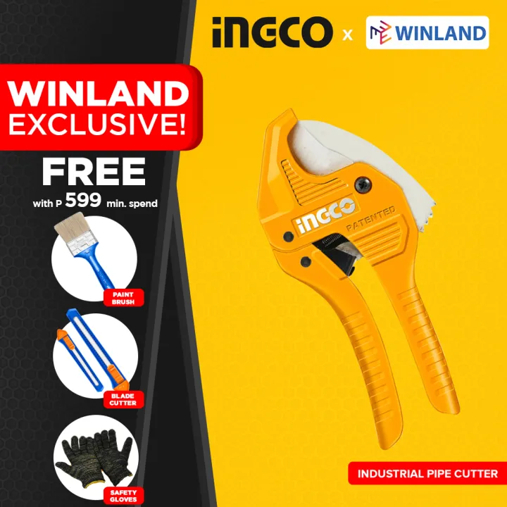 Ingco Tools Original Industrial Grade PVC Pipe Cutter 193mm 342mm Auto