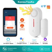 Tuya Smart Home Wifi Smart Door Sensor Door Open Closed Detector Sound Alarm Residence Security Protection for Alexa Google Home Household Security Sy