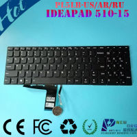 ARusru laptop backlit keyboard for 310-15 510-15 V110-15 V310-15 V510-15 ABR IAP ISK IKB series Black v15522bs1 pl5lb