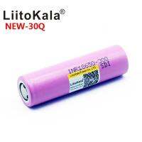 คุ้มสุด ๆ Liitokala INR18650-30Q 3.7v 3000 mAh Rechargeable แบตเตอรี่ลิเธียมแบบชาร์จไฟได้ ราคาคุ้มค่าที่สุด ไฟฉาย แรง สูง ไฟฉาย คาด หัว ไฟฉาย led ไฟฉาย แบบ ชาร์จ ได้