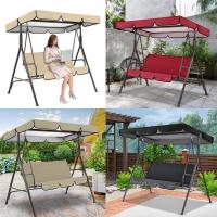 【LZ】☫  Impermeável Swing Seat Top Shade Pano Capa de chuva Capa de chuva com babados Pátio ao ar livre Swing Chair Poeira Covers