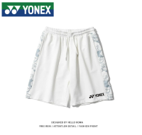 YONEX กางเกงกีฬาขาสั้นเสื้อยืดแบดมินตันสำหรับผู้ชายผู้หญิงเสื้อคาปรีแห้งเร็วแบบหลวมสำหรับฝึกกางเกงบาสเกตบอลแนววินเทจ2023ฤดูร้อน