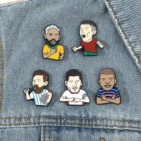 【DT】hot！ Football Enamel Pins Sport Soccer Sportswear Jacket Metal Badge Brooch for Jewelry Accessory Fans
